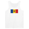 Débardeur drapeau moldavie tissu léger filé à l’anneau