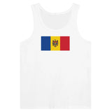 Débardeur drapeau moldavie tissu léger filé à l’anneau