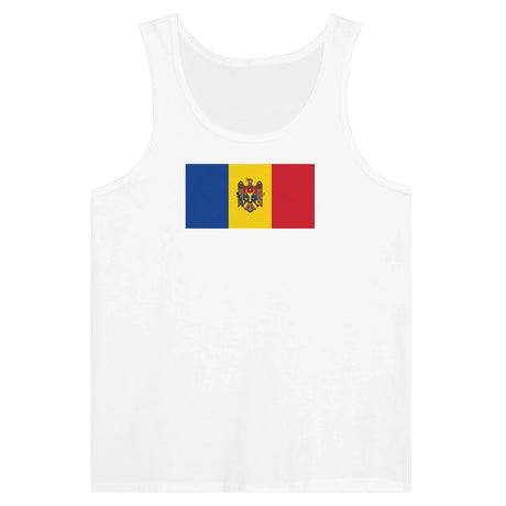 Débardeur drapeau moldavie tissu léger filé à l’anneau