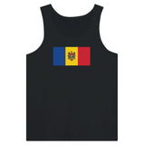Débardeur drapeau moldavie tissu léger filé à l’anneau