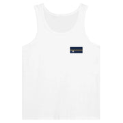 Débardeur drapeau nauru tissu léger broderie couleur