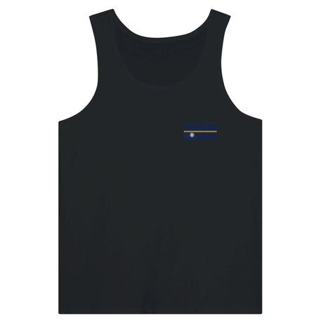 Débardeur drapeau nauru tissu léger broderie couleur