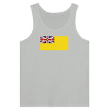 Débardeur drapeau niue tissu léger filé à l’anneau