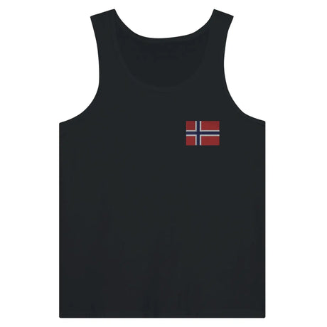 Débardeur drapeau norvège en broderie - pixelformaflag