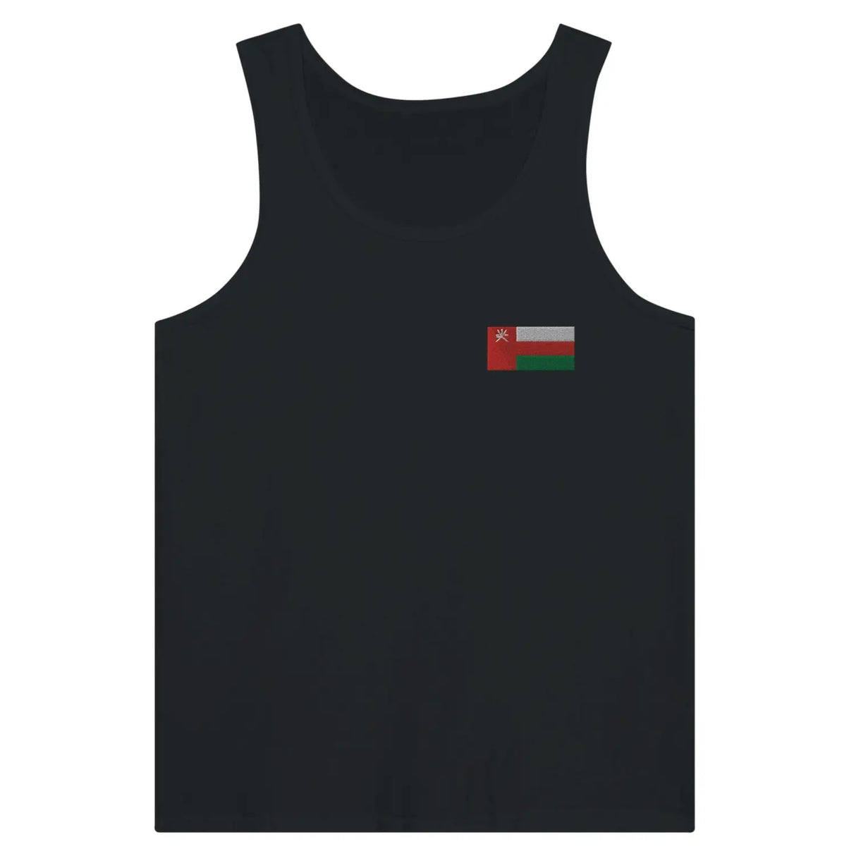 Débardeur drapeau oman en broderie - pixelformaflag