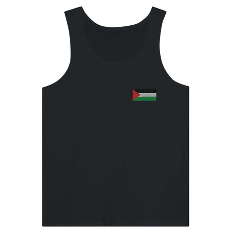 Débardeur drapeau palestine en broderie - pixelformaflag