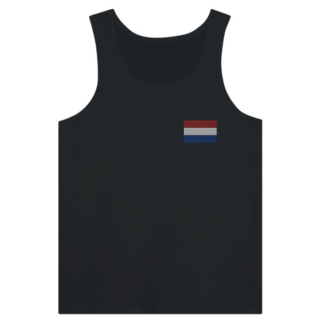 Débardeur drapeau pays-bas broderie couleur tissu léger