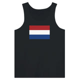 Débardeur drapeau pays-bas coton peigné tissu léger