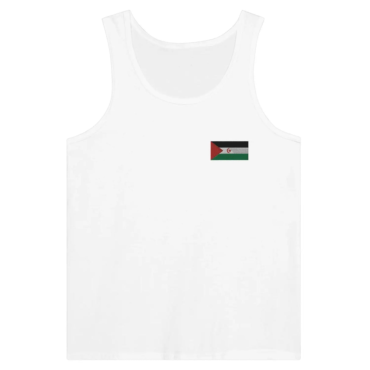 Débardeur drapeau république arabe sahraouie démocratique en broderie - pixelformaflag