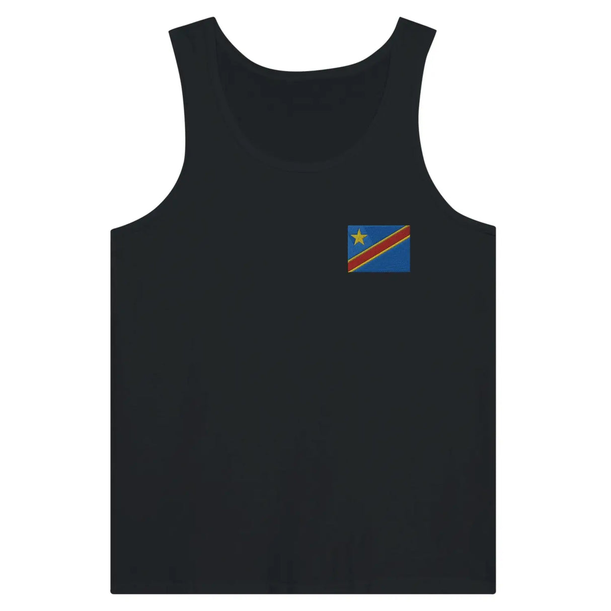 Débardeur drapeau république démocratique du congo en broderie - pixelformaflag