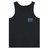 Débardeur drapeau république démocratique du congo en broderie - pixelformaflag