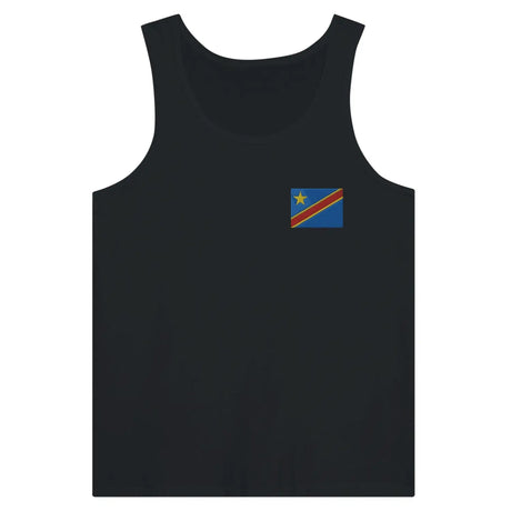 Débardeur drapeau république démocratique du congo en broderie - pixelformaflag