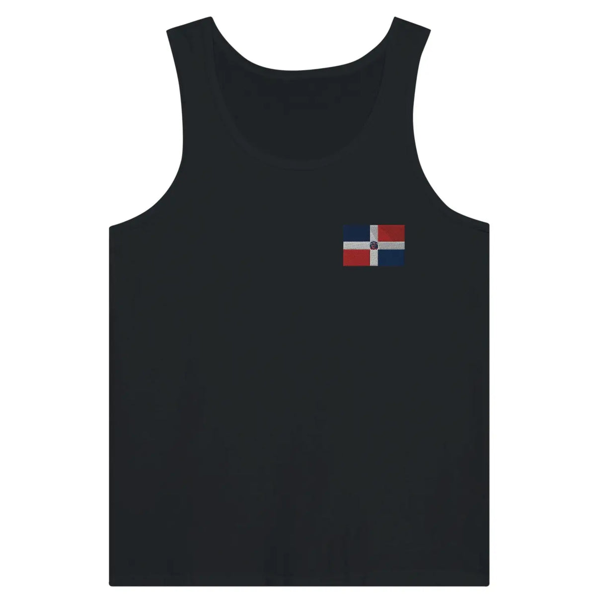 Débardeur drapeau république dominicaine en broderie - pixelformaflag