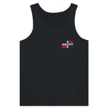 Débardeur drapeau république dominicaine en broderie - pixelformaflag