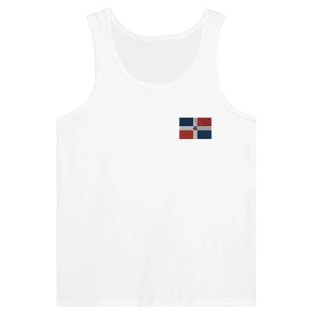 Débardeur drapeau république dominicaine en broderie - pixelformaflag