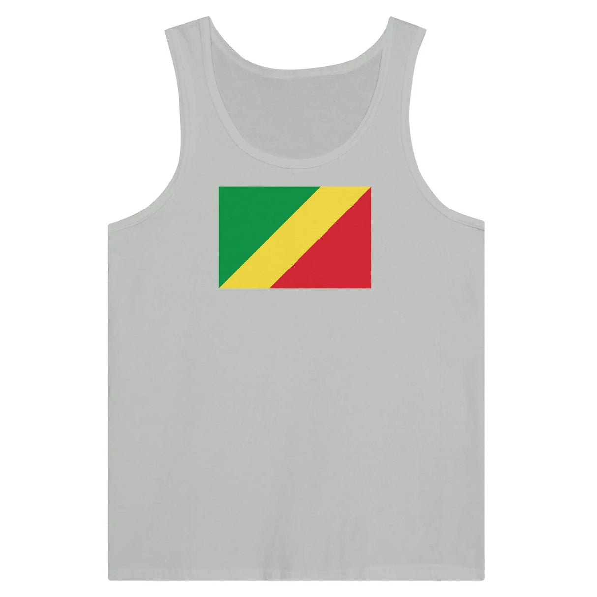 Débardeur drapeau république du congo tissu léger stylé