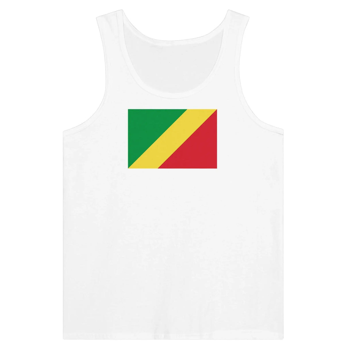 Débardeur drapeau république du congo tissu léger stylé