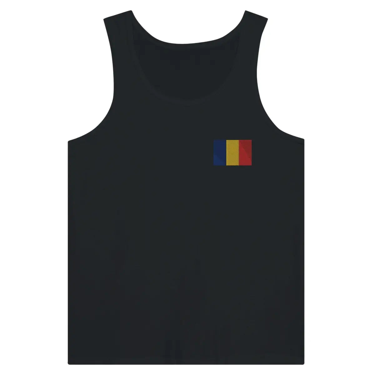 Débardeur drapeau roumanie en broderie - pixelformaflag