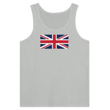 Débardeur drapeau royaume-uni coton peigné tissu léger