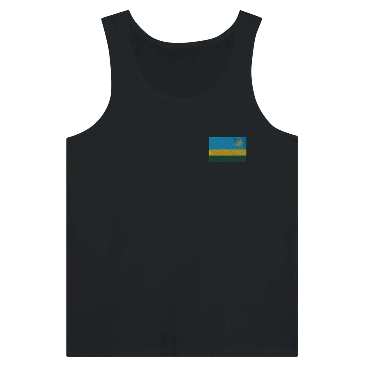 Débardeur drapeau rwanda en broderie - pixelformaflag