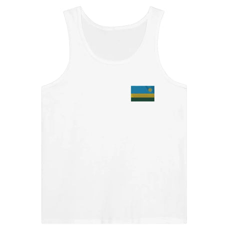 Débardeur drapeau rwanda en broderie - pixelformaflag