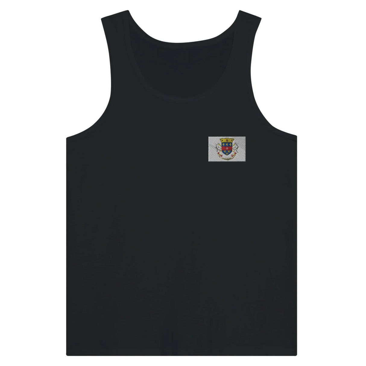 Débardeur drapeau saint-barthélemy broderie couleur léger