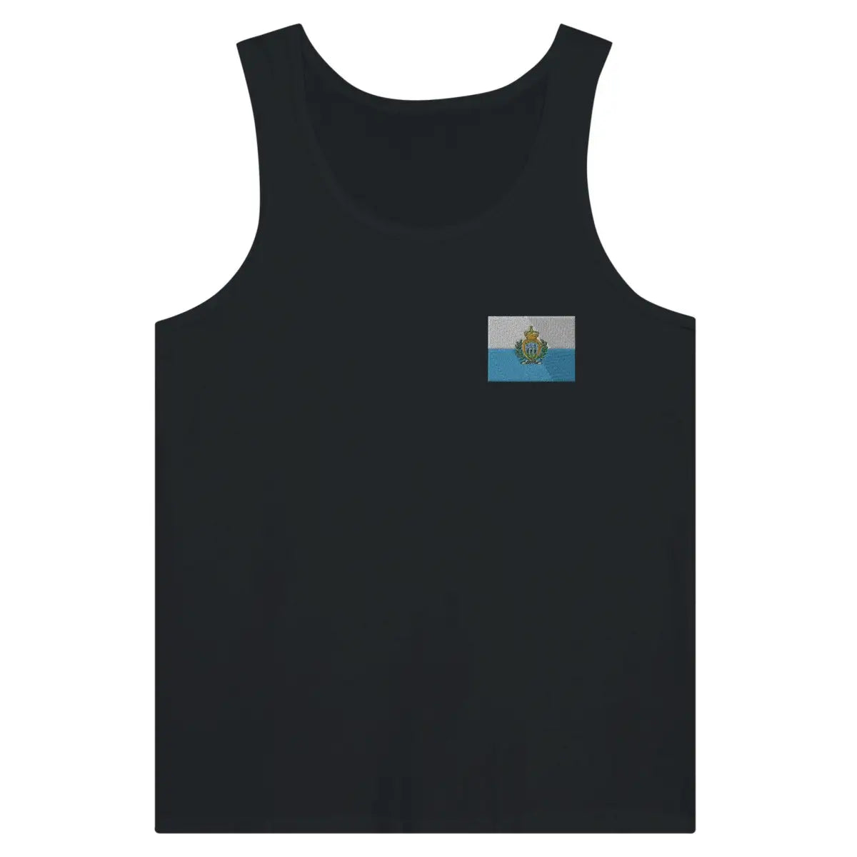 Débardeur drapeau saint-marin en broderie - pixelformaflag