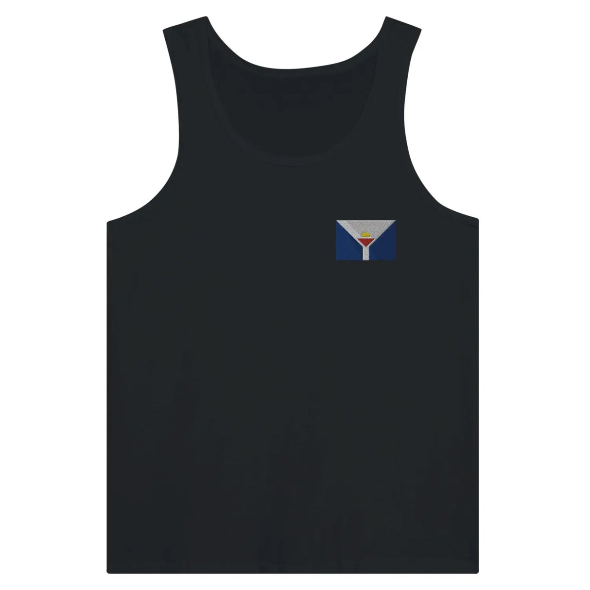 Débardeur drapeau saint-martin antilles française en broderie - pixelformaflag