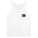 Débardeur drapeau saint-martin en broderie - pixelformaflag