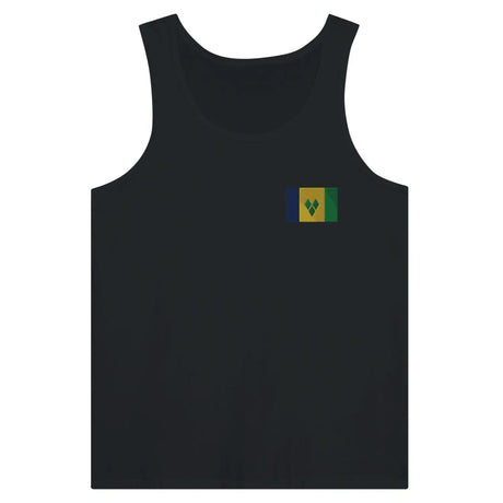 Débardeur drapeau saint-vincent-et-les-grenadines en broderie - pixelformaflag