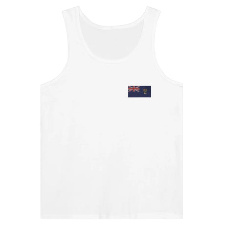 Débardeur drapeau sainte-hélène ascension et tristan da cunha en broderie - pixelformaflag