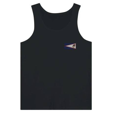 Débardeur drapeau samoa américaines en broderie - pixelformaflag