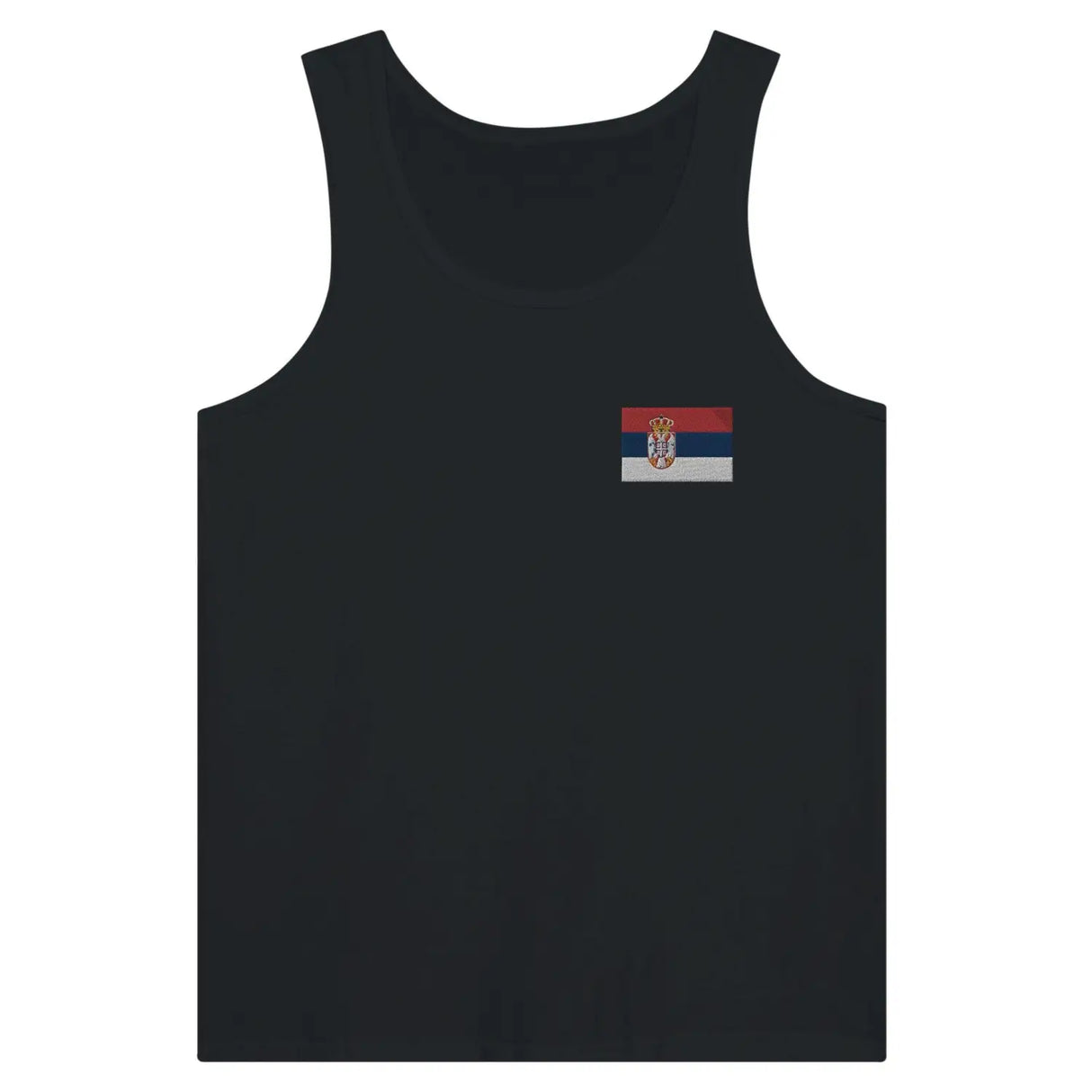 Débardeur drapeau serbie en broderie - pixelformaflag