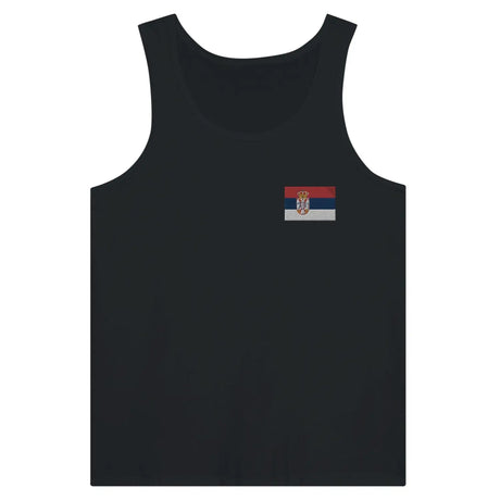 Débardeur drapeau serbie en broderie - pixelformaflag
