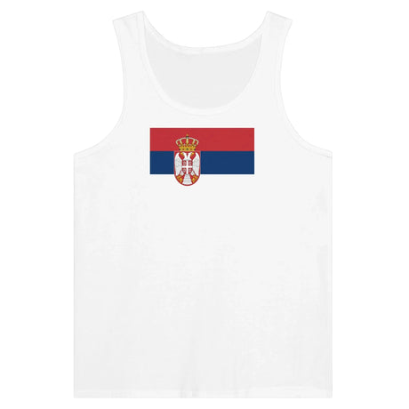 Débardeur drapeau serbie tissu léger douceur supérieure