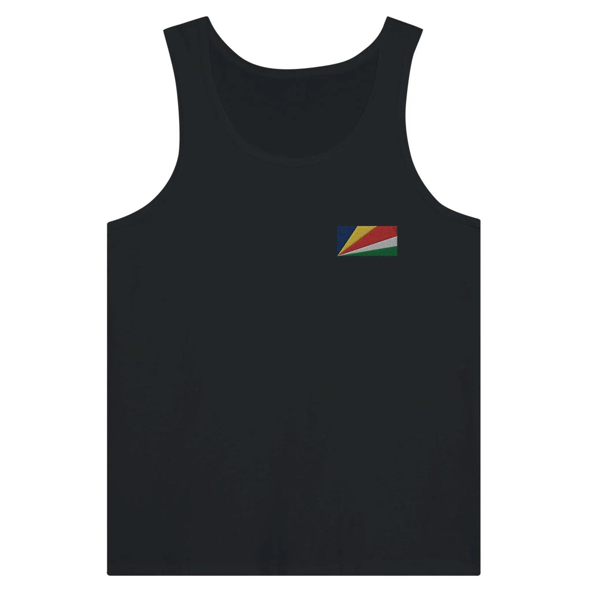 Débardeur drapeau seychelles tissu léger broderie couleur