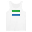 Débardeur drapeau sierra leone coton peigné tissu léger