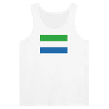Débardeur drapeau sierra leone coton peigné tissu léger