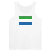 Débardeur drapeau sierra leone coton peigné tissu léger