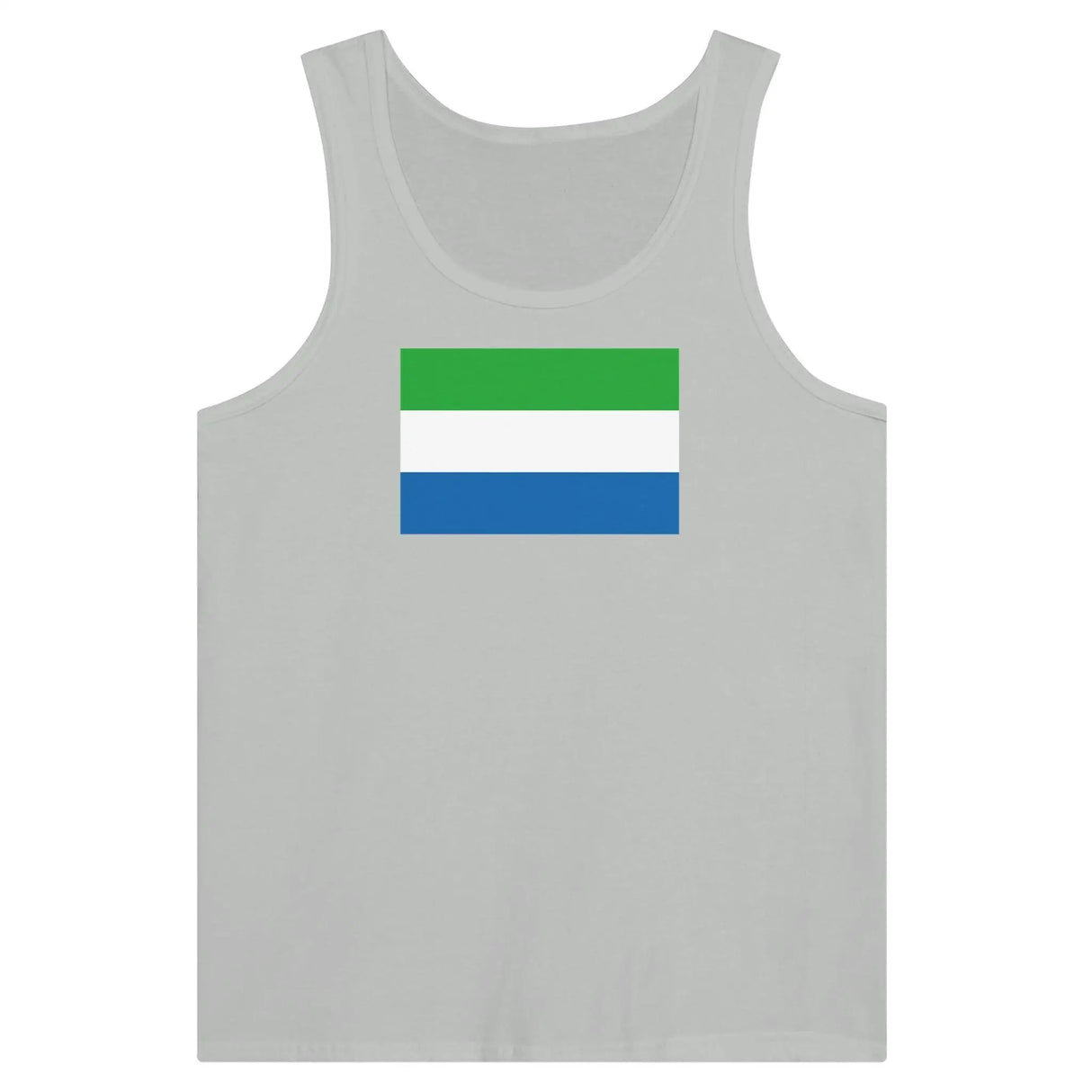 Débardeur drapeau sierra leone coton peigné tissu léger