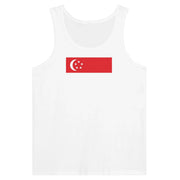 Débardeur drapeau singapour tissu léger douceur supérieure