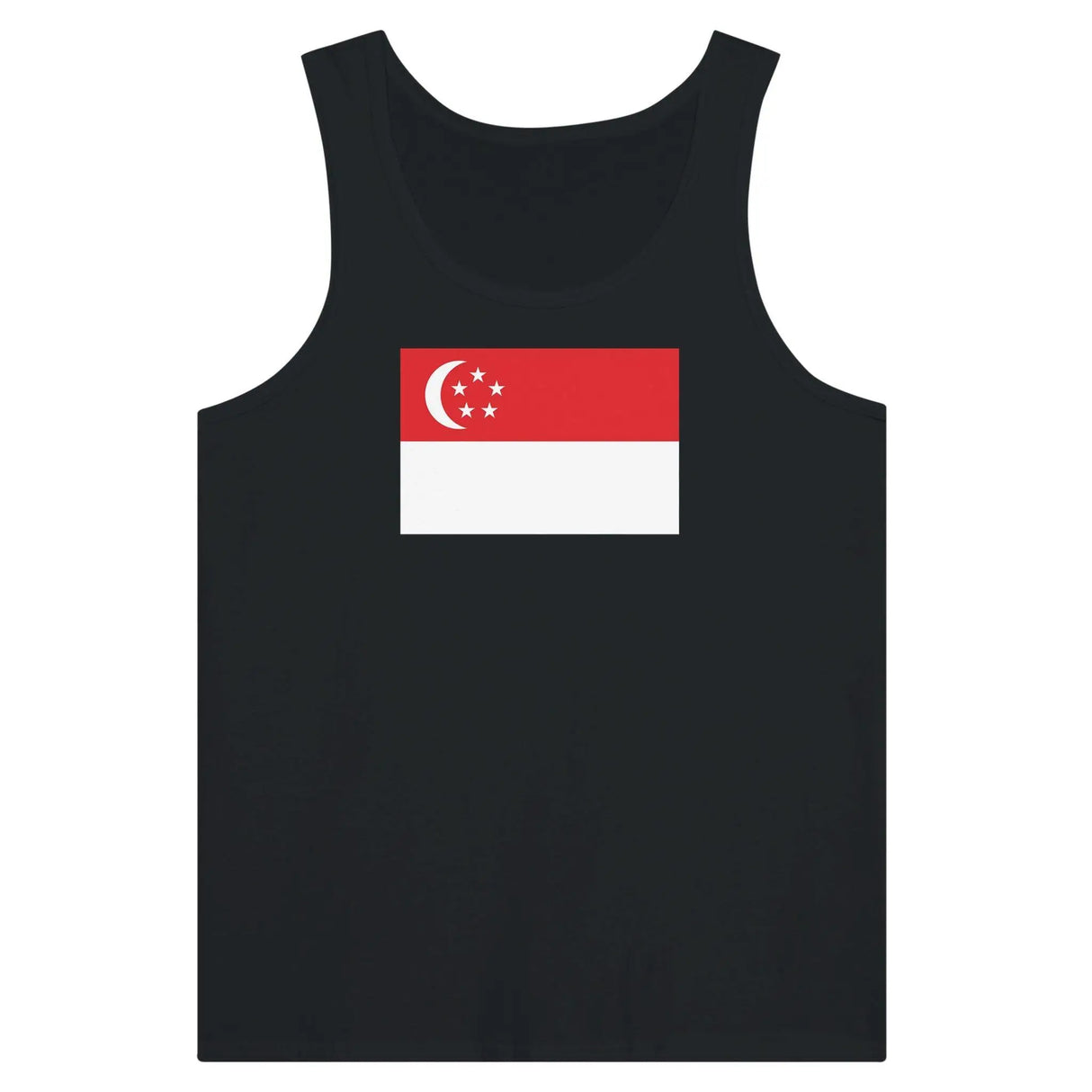 Débardeur drapeau singapour tissu léger douceur supérieure