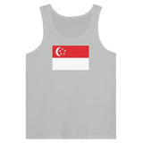 Débardeur drapeau singapour tissu léger douceur supérieure