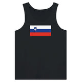 Débardeur drapeau slovénie tissu léger filé à l’anneau