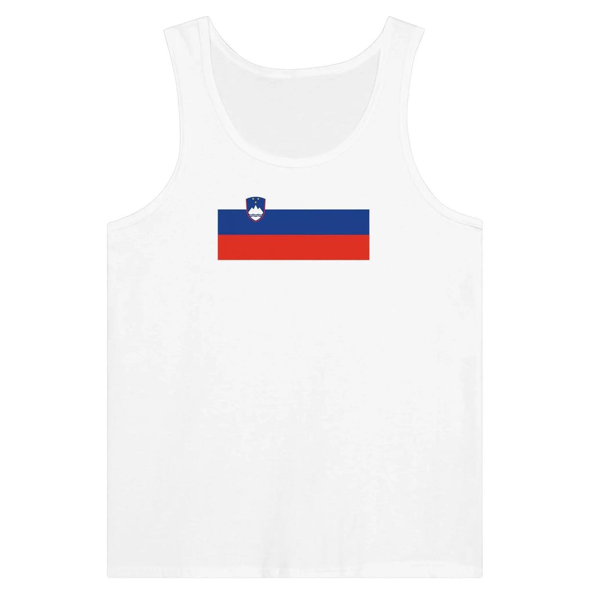 Débardeur drapeau slovénie tissu léger filé à l’anneau