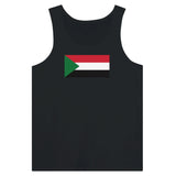 Débardeur drapeau soudan tissu léger douceur supérieure
