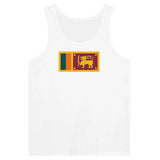 Débardeur drapeau sri lanka coton peigné tissu léger