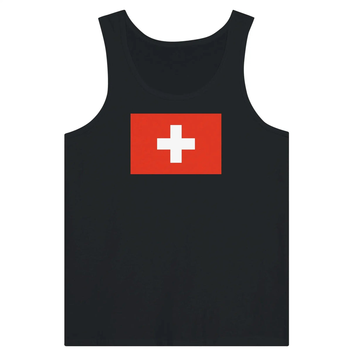 Débardeur drapeau suisse tissu léger douceur supérieure
