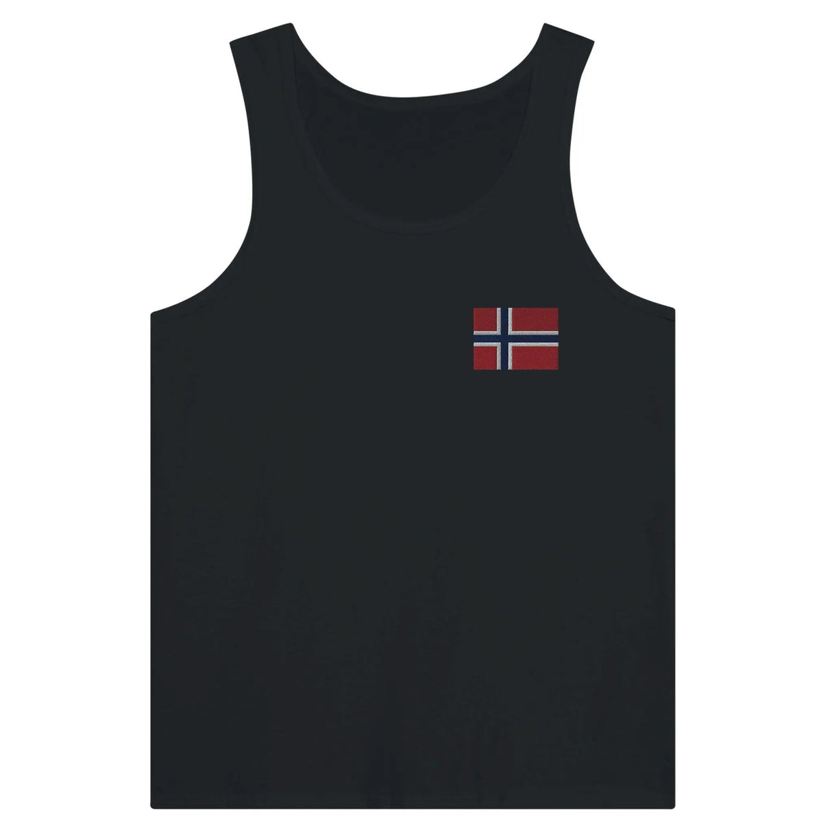 Débardeur drapeau svalbard broderie couleur tissu léger