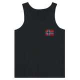 Débardeur drapeau svalbard et de jan mayen en broderie - pixelformaflag